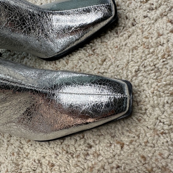 METALLIC HEELED ANKLE BOOTS - Picture 4 of 7